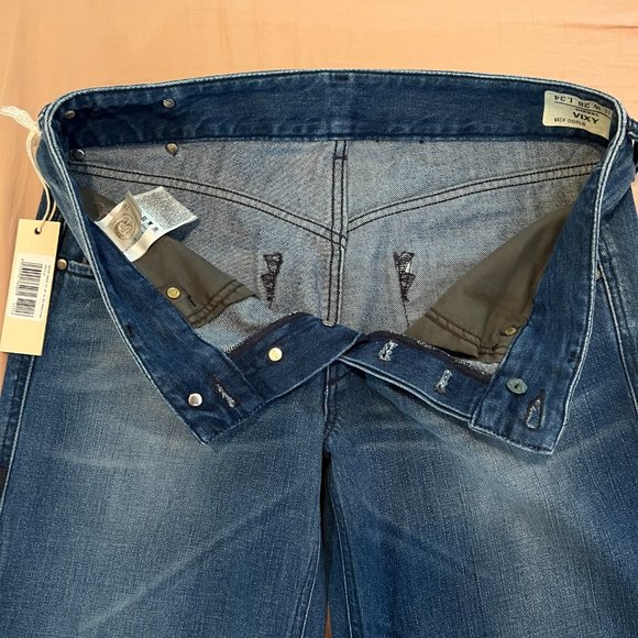 ❤️ NEW ❤️ DIESEL NWT VIXY Blue Jeans Size 28W 34L 100% Cotton - Picture 12 of 15